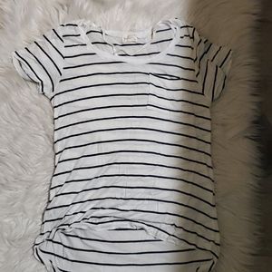 Glitz Striped Criss Cross T-Shirt
